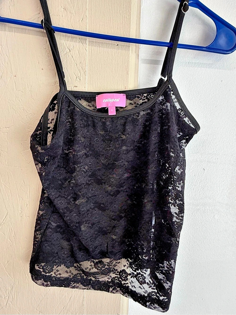 Edikted Black Lace Camisole Size Small Like New